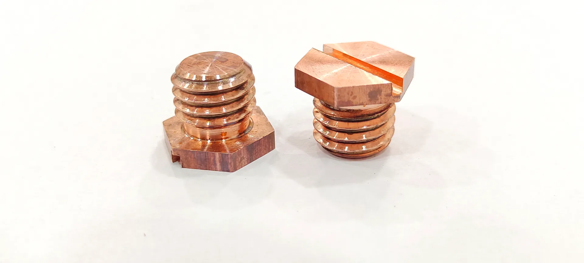 CNC turning of precision brass components at Bharti Enterprise